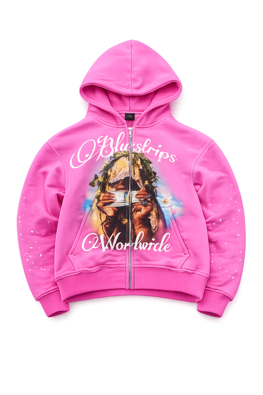 Veil of Wealth Pink Hoodie